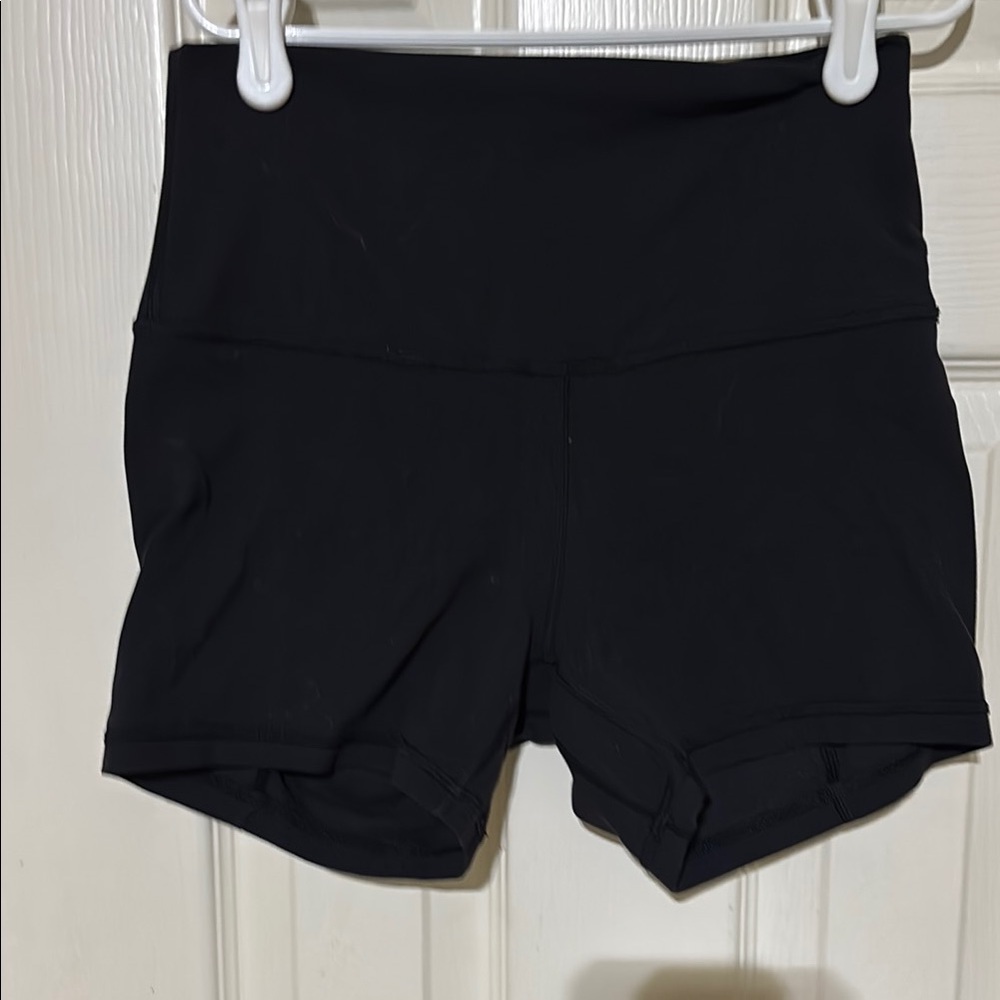 Lululemon Athletica Black High Waist Shorts